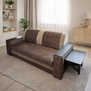 Диван прямой «Орландо» (с мобильным столиком и ящиками)